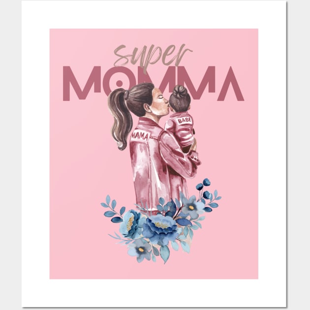 Super Momma Wall Art by BloomInOctober